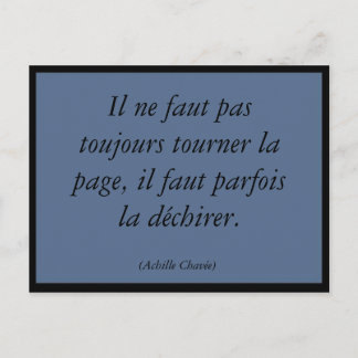 Tourner la page postkarte