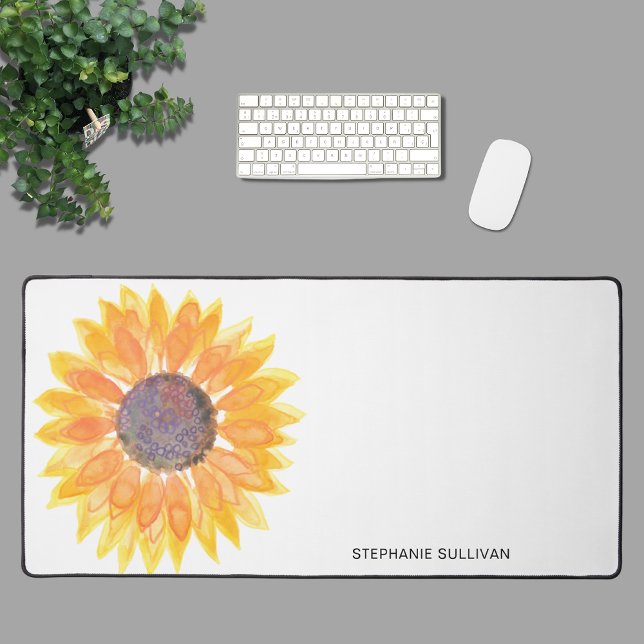Tournesol aquarelle personnalisé (Créateur téléchargé)