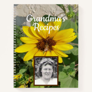 Tournesol avec Bee Photo Grand-mère Recette Livre