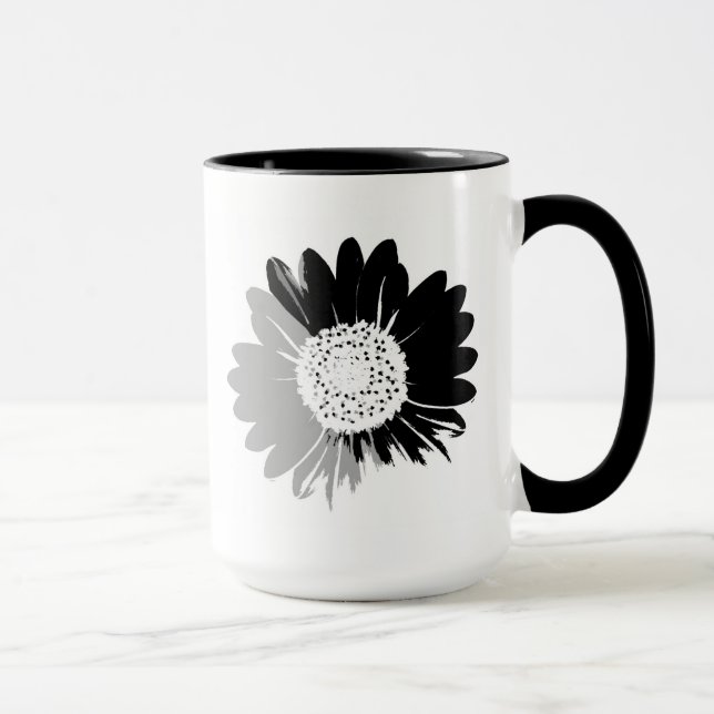 Tournesol BW Mug (Droite)