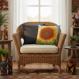 Tournesol Coussins extérieurs - Impression d'art l