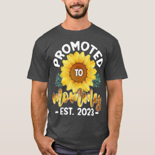 Tournesol Cute Promu À Maman EST 2023 T-Shirt