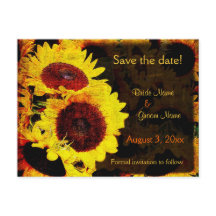 Tournesol enregistrer la date carte postale