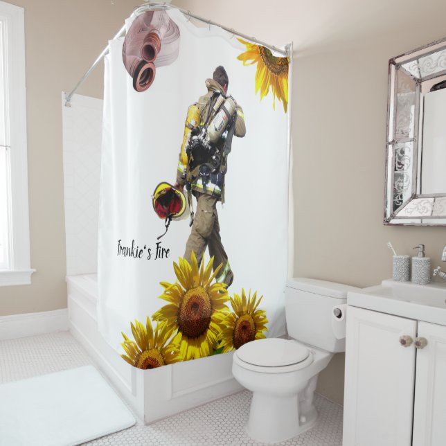 Tournesol Fireman rideau de douche (En situation)