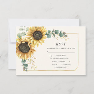 Tournesol Floral Eucalyptus Feuille vert RSVP