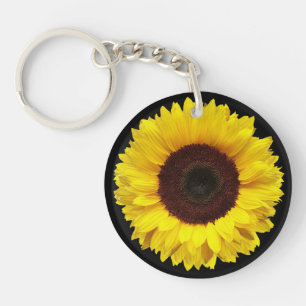 Tournesol jaune d'or sur Arrière - plan noir sur m