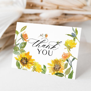 Tournesol Jaune Élégant Abeille Ensoleillée Merci