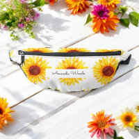 Tournesol jaune Floral blanc