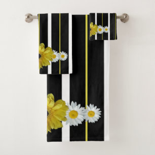 Tournesol, marguerites et rayures