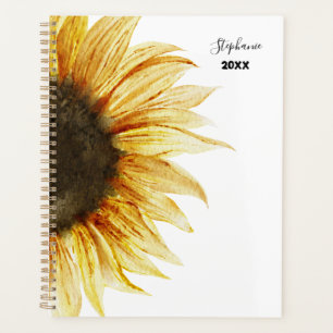 Tournesol Nom personnalisé Planificateur 2025
