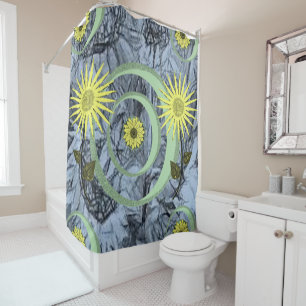 Tournesol rideau de douche