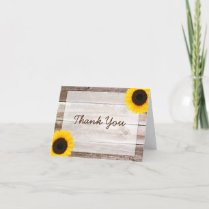 Tournesol Rustique Grange Merci en bois