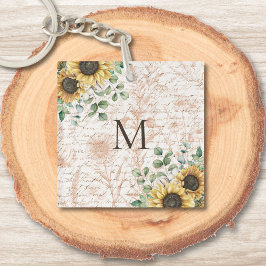 Tournesol rustique Vintage monogramme
