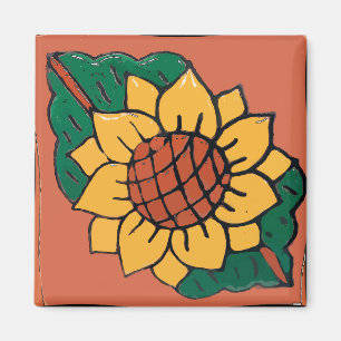 Tournesol, Ukraine, Aimant En Carreaux