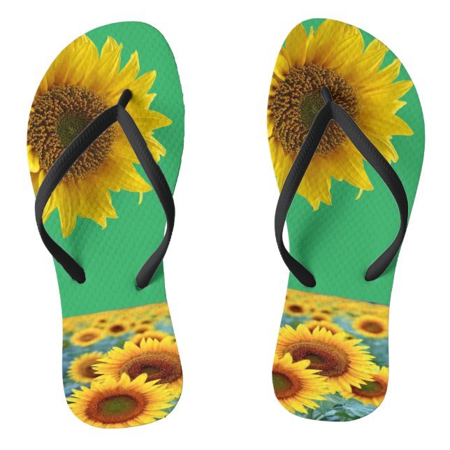 Tournesol vert tongs (Semelle)