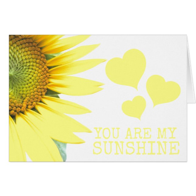 Tournesol Vous êtes ma Sunshine Cute Valentine's D (Devant horizontal)