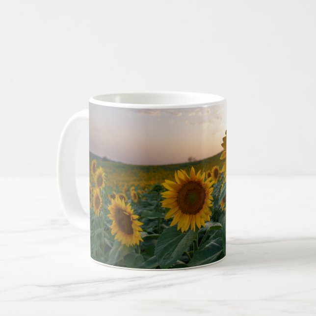 Tournesols à la tasse du crépuscule (Devant gauche)