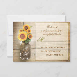 tournesols dans les cartes les épousant vintages