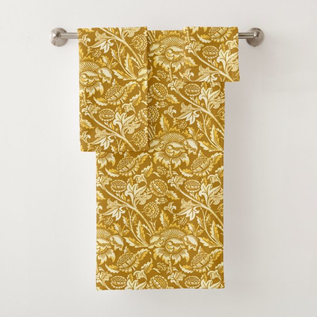Tournesols de William Morris, jaune de moutarde/or (En situation)