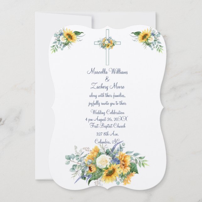 Tournesols et chant de Salomon Invitation (Devant)