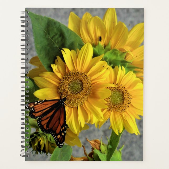 Tournesols et papillons monarques (Devant)