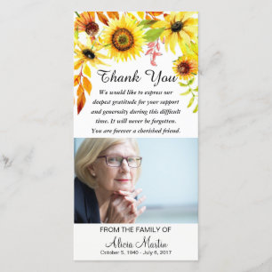 Tournesols floraux commémoratifs de Merci de