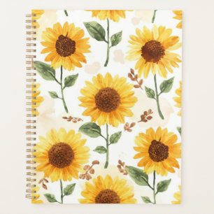 Tournesols Jaunes Aquarelle Floral Fantaisiste