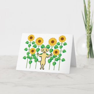 Tournesols Labrador Retriever Jaune Merci