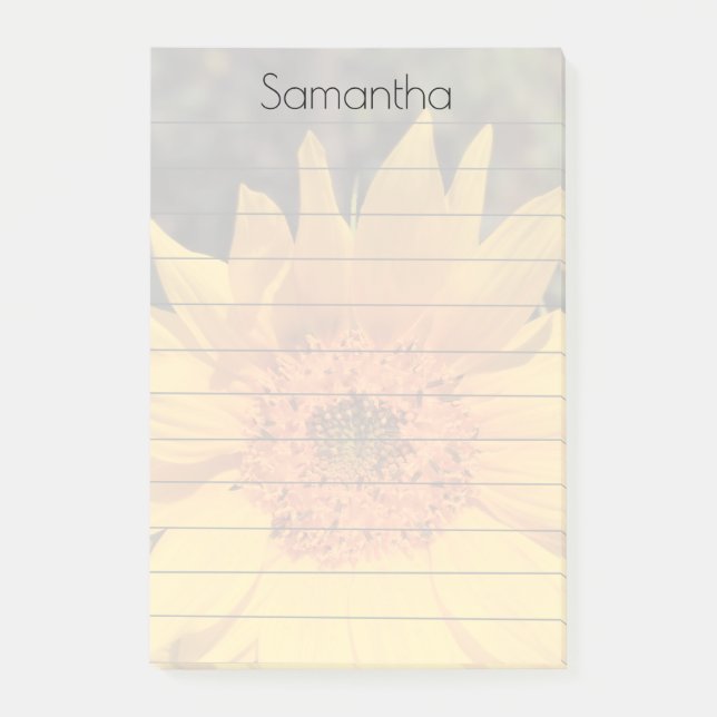 Tournesols personnalisés Post-it® Notes 4" x 6" (Devant)