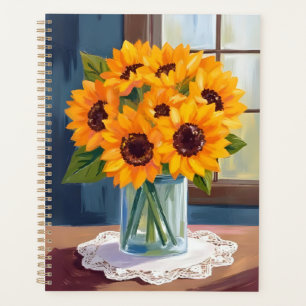 Tournesols Sereins   Aquarelle Florale Jaune