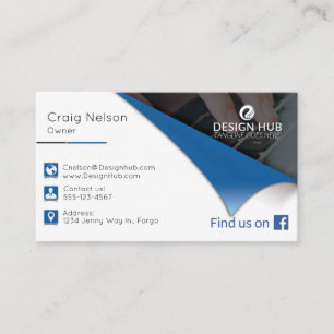 Tournez le carte de visite de professionnel de