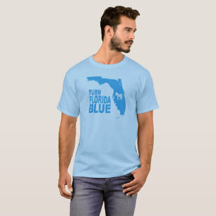 Tournez l'état progressif bleu du T-shirt   de la