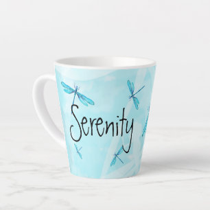 Tourquoise Dragonflies Personalized Coffee Mug