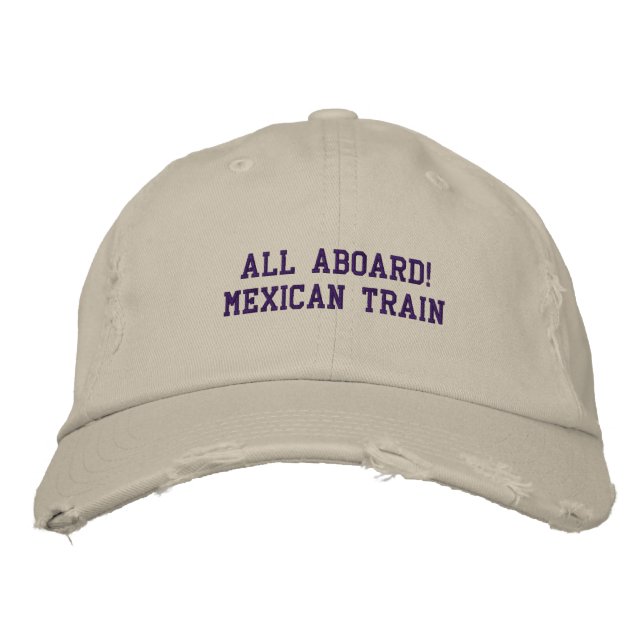 TOUS À BORD DU TRAIN MEXICAIN - CASQUETTE (Devant)