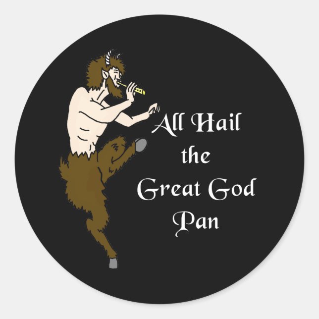 Tous Hail The Great God Pan Sticker (Devant)