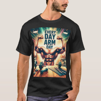 Tous les jours Jour de bras T-shirt de qualité Pre