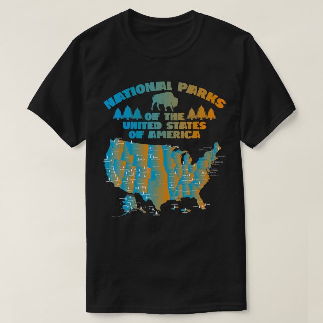 Tous les Tshirt du Parc National des États-Unis et (Design devant)