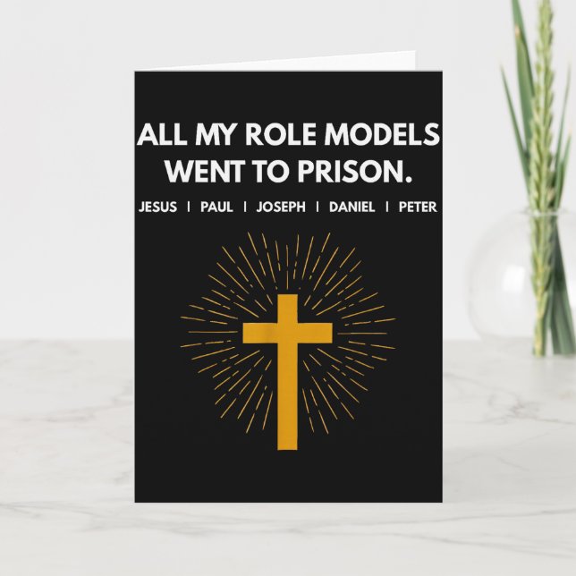 Tous mes modèles sont allés en prison Jésus drôle  (Devant)