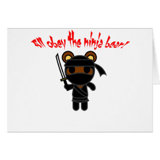 Tous obéissent l'ours de Ninja