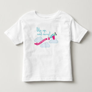 Tous Petits T-shirt d'anniversaire d'avion pour les filles