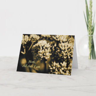 Tous que je suis la carte du jour de mère