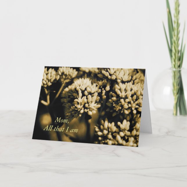 Tous que je suis la carte du jour de mère (Devant)