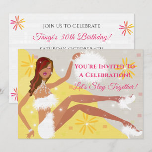 Tout âge Anniversaire Fête Invitation