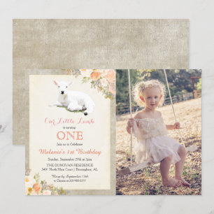 TOUT ÂGE - Invitation photo d'anniversaire Petit A