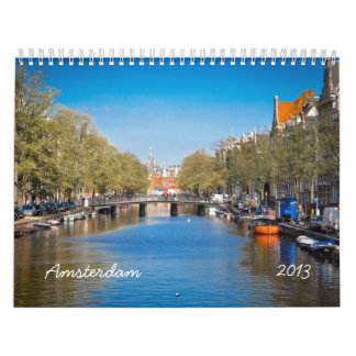 Tout calendrier mural d'Amsterdam d'année