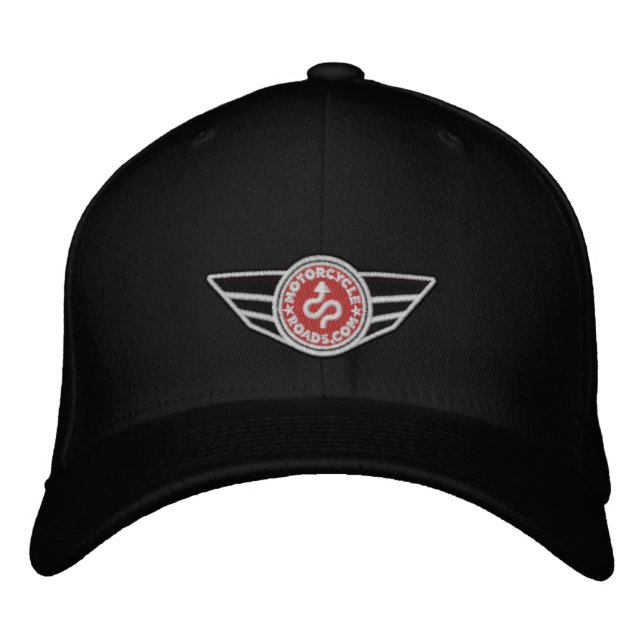 Tout casquette noir avec logo MCR brodé rouge (Devant)