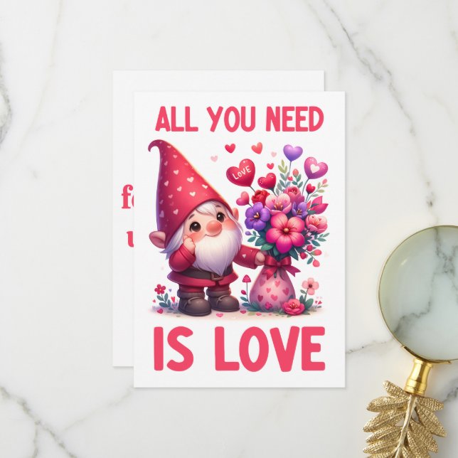 Tout ce dont vous avez besoin est l'amour - Carte  (Devant/Arrière en situation)