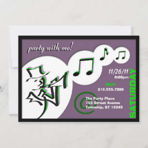 Tout Ce Jazz ~ Fête Avec Moi ! Invitations de part
