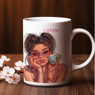 "Tout ce que je dis ou fais avant le café" Mug