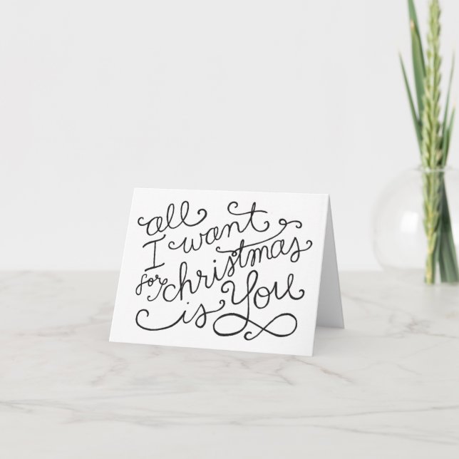 tout ce que je veux pour noël, c'est votre carte (Devant)